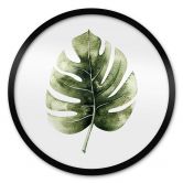Poster Kvilis - Monstera Leaf - Rund 