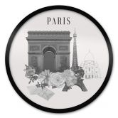 Poster rond Love your City Paris 
