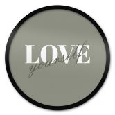 Poster Love yourself - Rund 