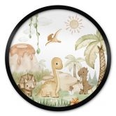 Kinderposter Kleine Dinos auf großer Entdeckungsreise - Oliver Robins - Rund 