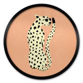 Poster Eleganter Gepard mit Sonnenbrille - Oltmanns - Rund 