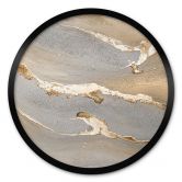 Poster Goldener Sand - Purina-Purite - Rund 
