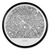 Poster Stadtplan Paris - Rund 