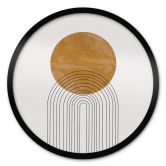 Poster The Miuus Studio - Abstract Flow - Rund 