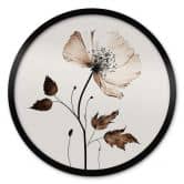 Poster Trockenblüte in Creme - Rund - Treechild 