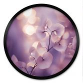 Poster Zarte Orchidee in Lila - Treechild - Rund 