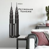 Wandtattoo Petronas-Towers 