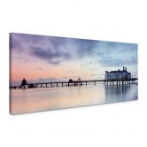 Leinwandbild Seebrücke Sellin - Panorama 
