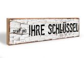 Schlüsselbrett Seine und Ihre Schlüssel + 5 Haken 