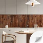 Zelfklevende Keukenachterwand Houten Paneel Look 