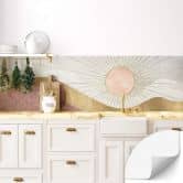 Self-adhesive kitchen splashback SpaceFrog Designs - Pink sun 
