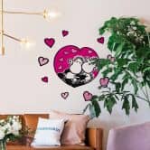 Muursticker Sheepworld Ik heb je lief 