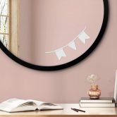 Autocollant miroir drapeaux courts 
