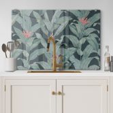 Spritzschutz Urban Jungle Tropenblätter Grün - Bloomery Decor 