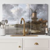 Spritzschutz van Ruisdael - Die Windmühle von Wijk bei Duurstede 