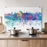Spritzschutz Bleichner - Hamburg Aquarell Skyline 