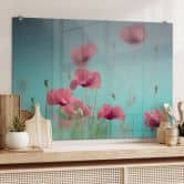 Spritzschutz Delgado – Mohnblumen Pastell 