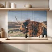 Stænkplade - Highland cow 02 