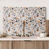 Spritzschutz Bunte Terrazzo Steine - Treechild 