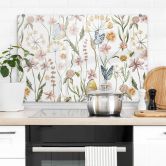 Spatscherm Lenteweide met vlinders - UN Designs 