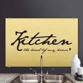 Spritzschutz Kitchen - The heart of my home 