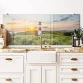 Spritzschutz Leuchtturm auf Sylt 