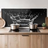 Drops of Water - Panorama - Kitchen Splashback 
