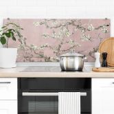 Spritzschutz van Gogh - Mandelblüte Rosé - Panorama 