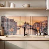 Spritzschutz Sonnenuntergang in Venedig - Zhang - Panorama 