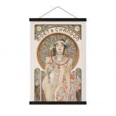 Affiche textile Moet and Chandon Dry Imperial - Mucha 