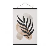 Stoffbild Botanische Silhouette mit kunstvoller Geometrie - Costa 