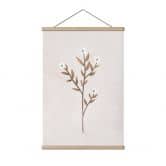 Stoffbild Blumen Illustration - Vergissmeinnicht - Goed Blauw 
