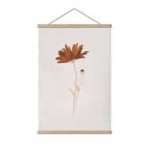 Affiche textile Fleur sauvage abstraite - Goed Blauw 