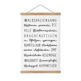 Stoffbild Herbstliche Worte - Typografie 