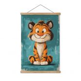 Stoffbild Fröhliches Tigerbaby - Magnusson 