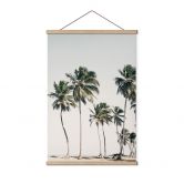 Affiche textile Palmiers tropicaux sur la plage - Sisi & Seb 