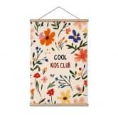 Stoffbild Cool Kids Club Bunte Blumen - Treechild 