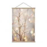 Stoffbild Filigrane Blätter Beige - Treechild 