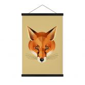 Stoffbild Fuchs - Braun 