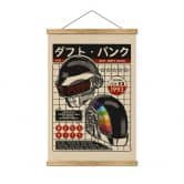 Stoffbild Pop-Art Kunstdruck inspiriert von Daft Punk - Gomes 