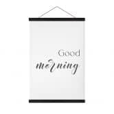 Stoffbild Spruch Good morning 