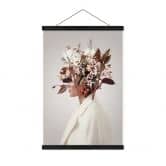 Affiche textile Moth - Beautiful Flower Lady 