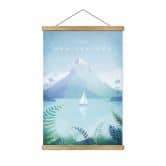 Affiche textile Rivers - Nouvelle-Zélande 