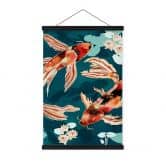 Stoffbild Zwei Kois im Teich - SpaceFrog Designs 