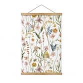 Affiche textile Prairie printanière avec papillons - UN Designs 