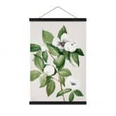 Affiche textile Botanique Illustration d'un faux camélia - Walcott 