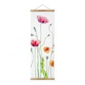 Affiche textile Disher - Colourful Poppies 