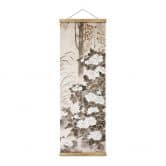 Affiche textile Kagei - Pivoines - Panorama 