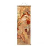 Affiche textile Mucha - Les saisons : L'automne 