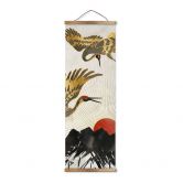 Textielposter SpaceFrog Designs - Gouden Kraanvogels 